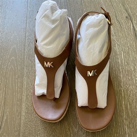 michael kors laney thong sandals white|Michael Kors Laney Thong Sandals .